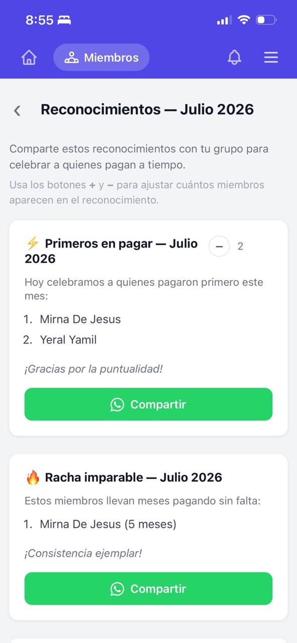 Reconocimientos